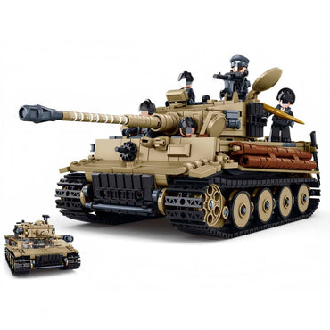 SLUBAN M38-B1533 Model Bricks 1/35 Tiger Tank 941Pcs