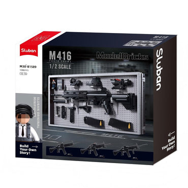 SLUBAN M38-B1589 GUN-M416 1/2 Building Block Set 1086Pcs