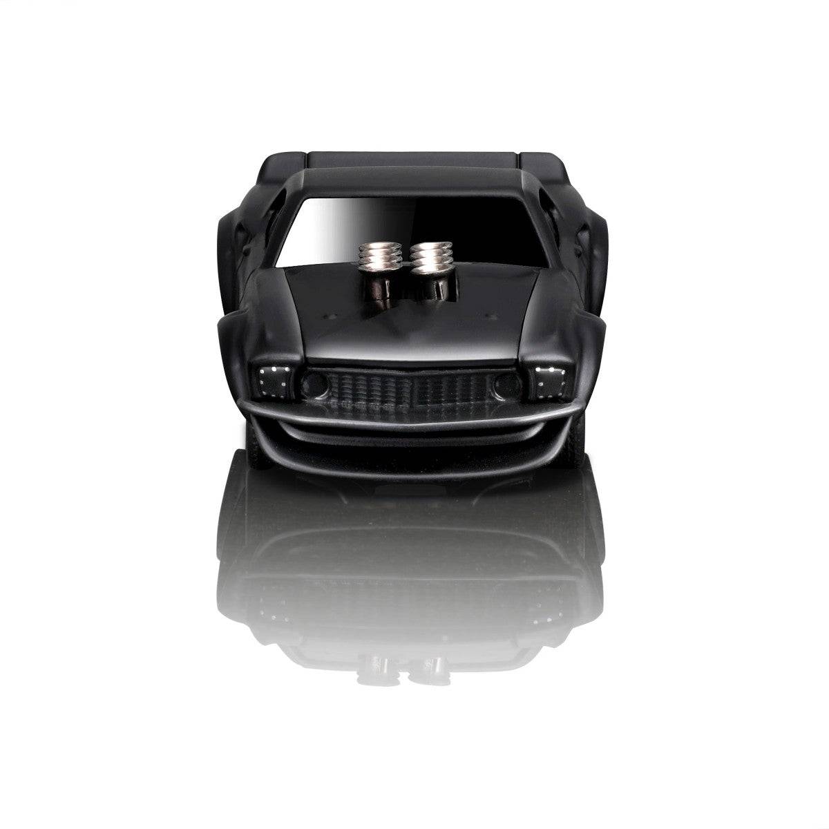 Front view of the Maisto Muscle Machines Ford Mustang ATA-X diecast model, highlighting its bold grille and oversized engine intake.