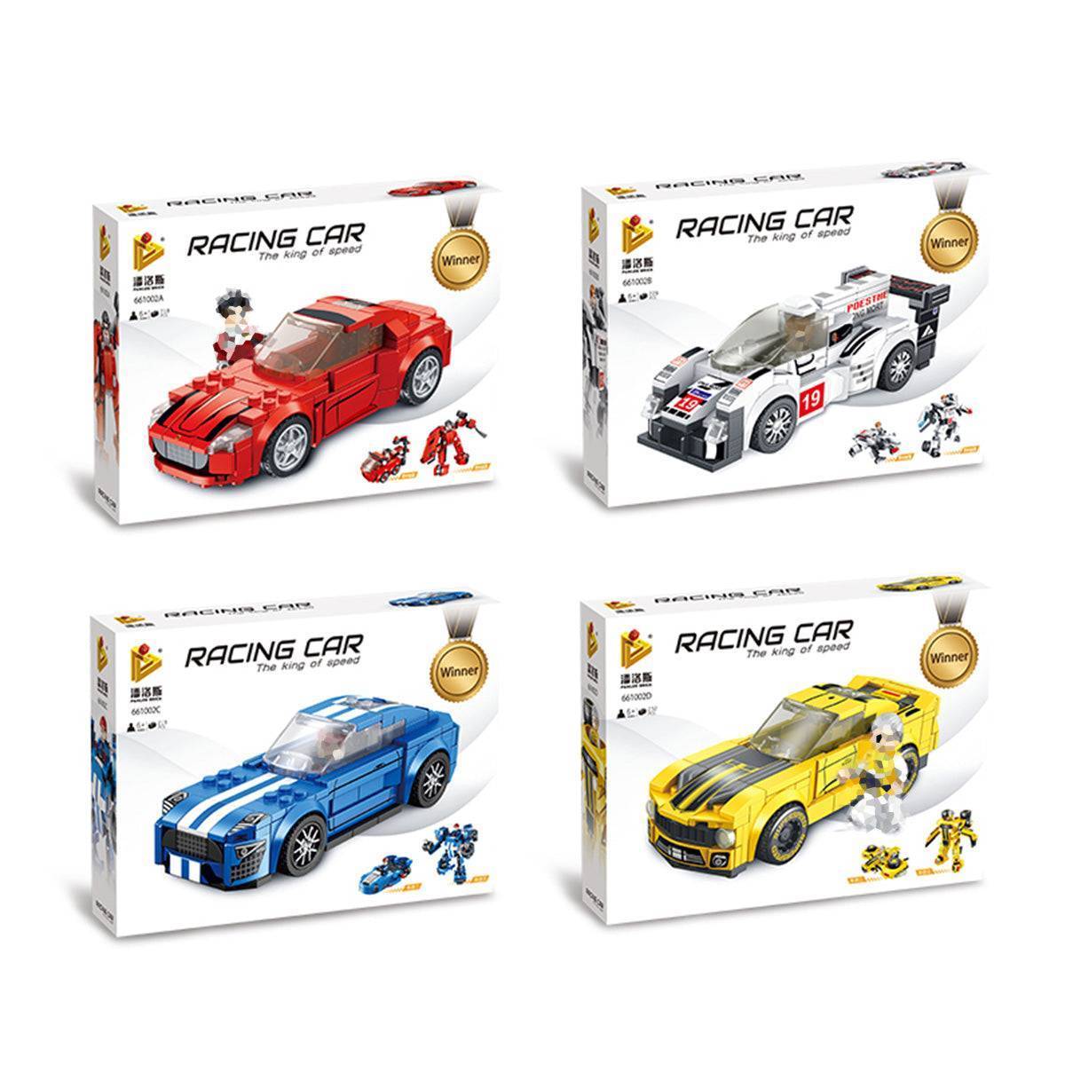 Panlos Brick 661001B 1To3 Racing Car Building Blocks
