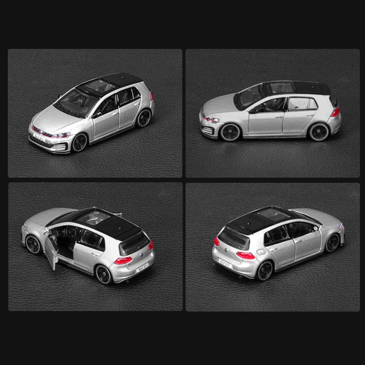 Bburago 1:64 Volkswagen Golf GTI (2017) diecast model car with opening doors and fine detailing, perfect for collectors and kids.