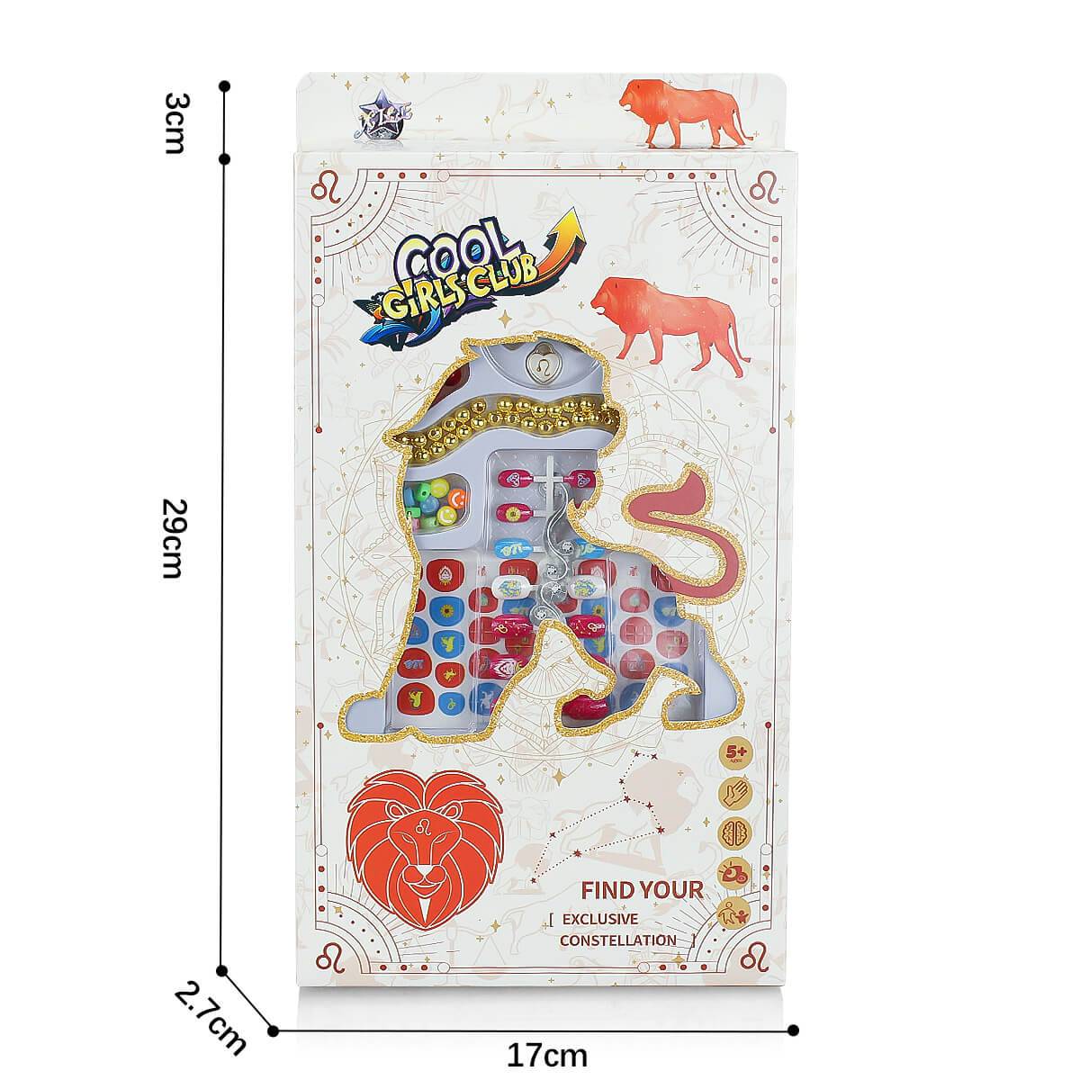 12 Zodiac Signs Kids Nail Art Set HW23158395 - HugmieToys. Fun and creative nail art set for kids featuring zodiac-themed designs, non-toxic materials, and easy application.