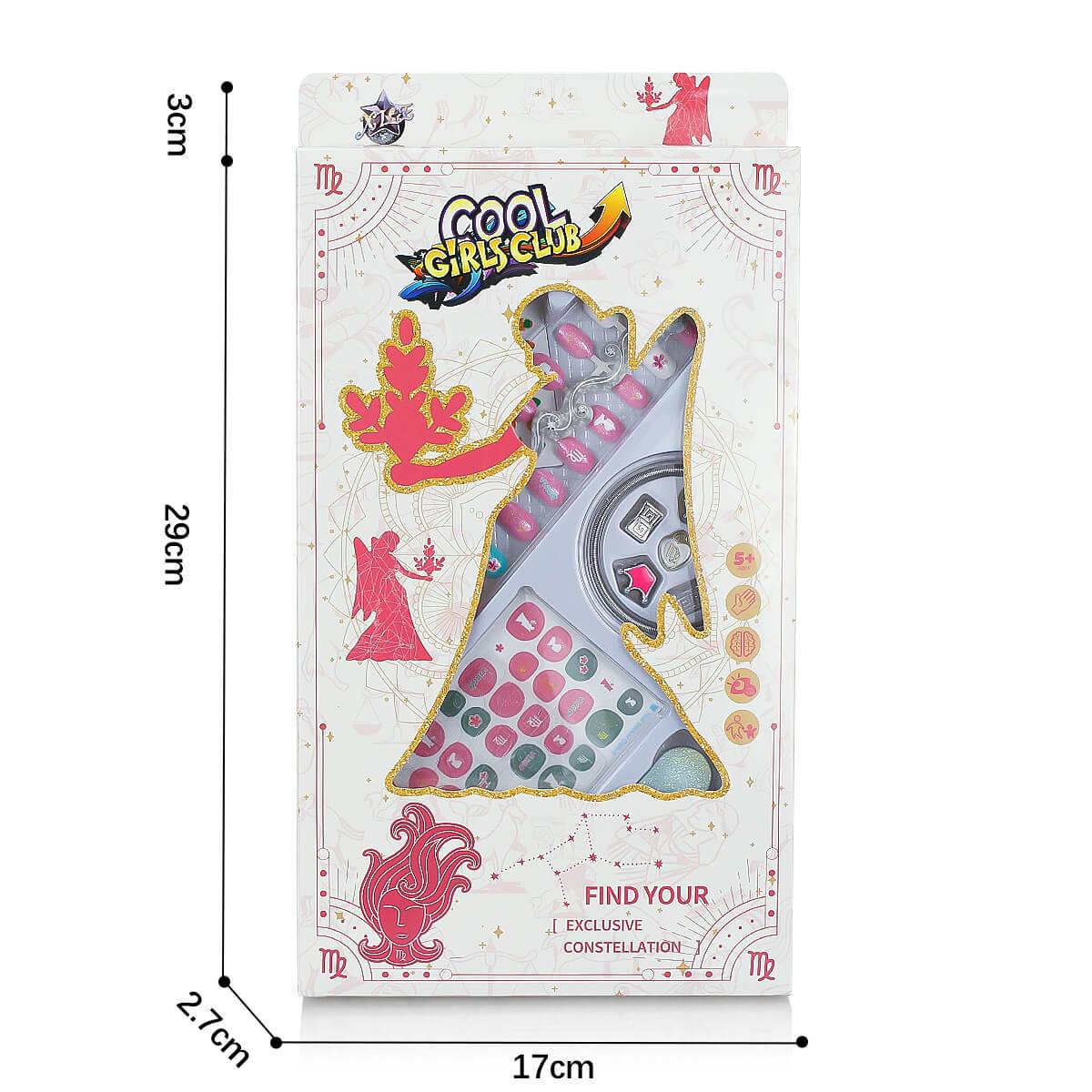 12 Zodiac Signs Kids Nail Art Set HW23158395 by HugmieToys, featuring a creative and fun nail design kit for kids with non-toxic materials.