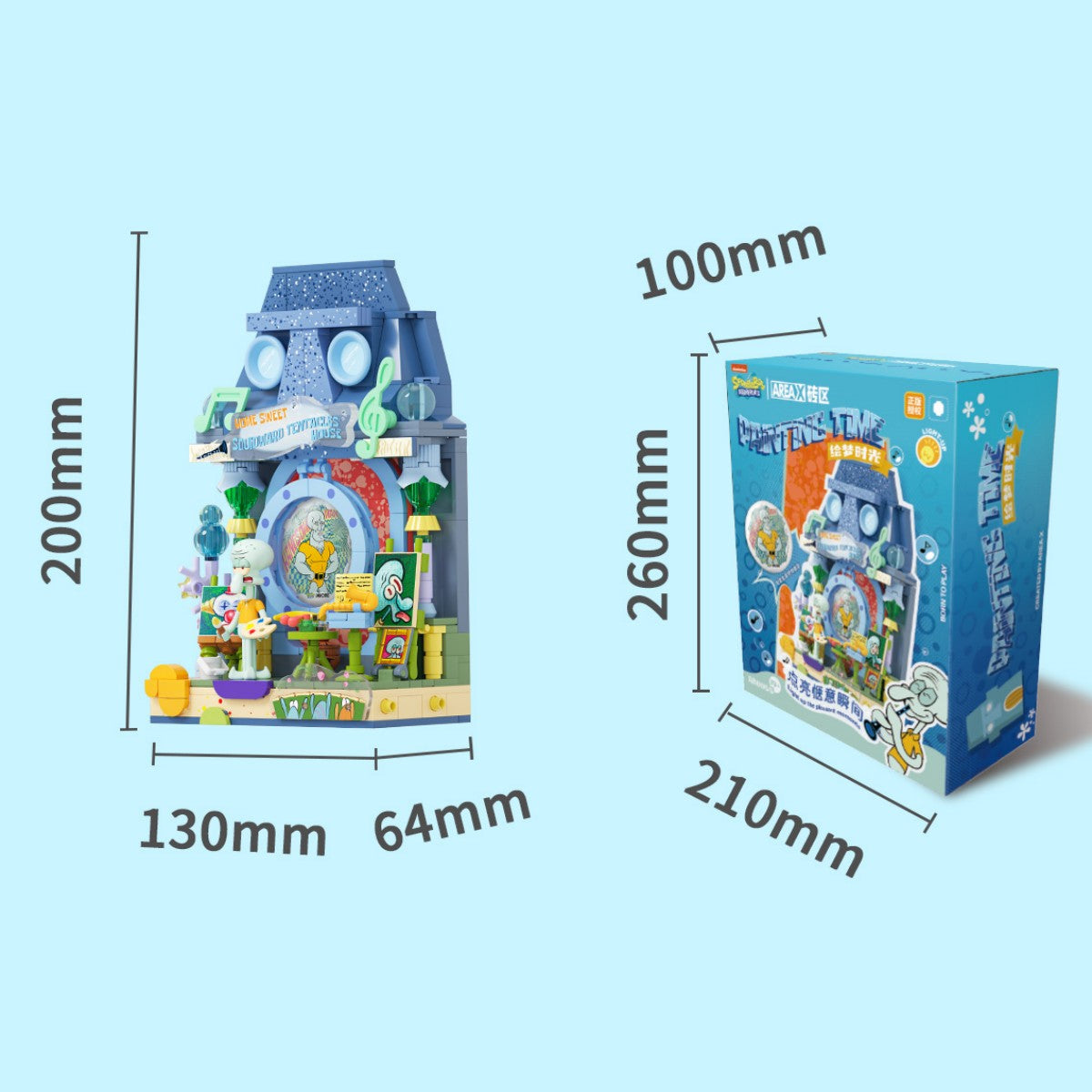 AREA-X SpongeBob Fantastic Window Sill Building Set