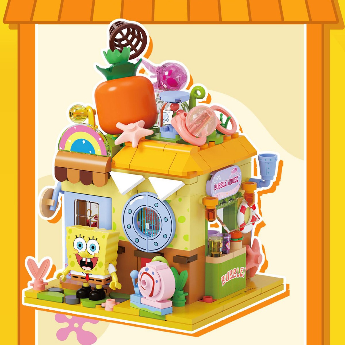 AREA-X SpongeBob Fantastic Window Sill Building Set