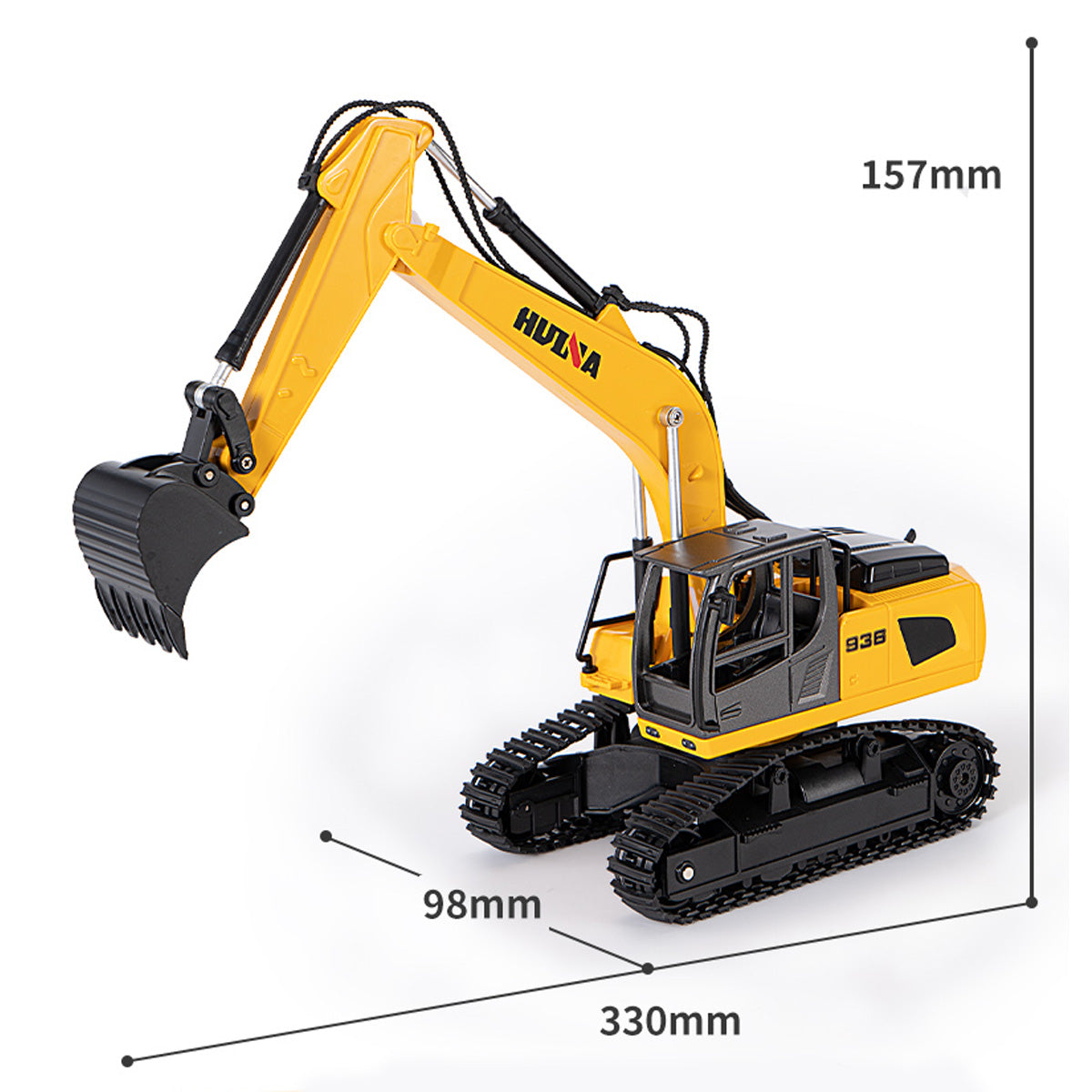 Huina 1319 1:18 Remote Control Flatbed Trailer and Excavator Set-HugmieToys