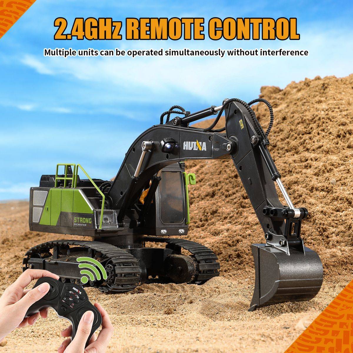 Huina 1661 Remote Control Excavator-HugmieToys