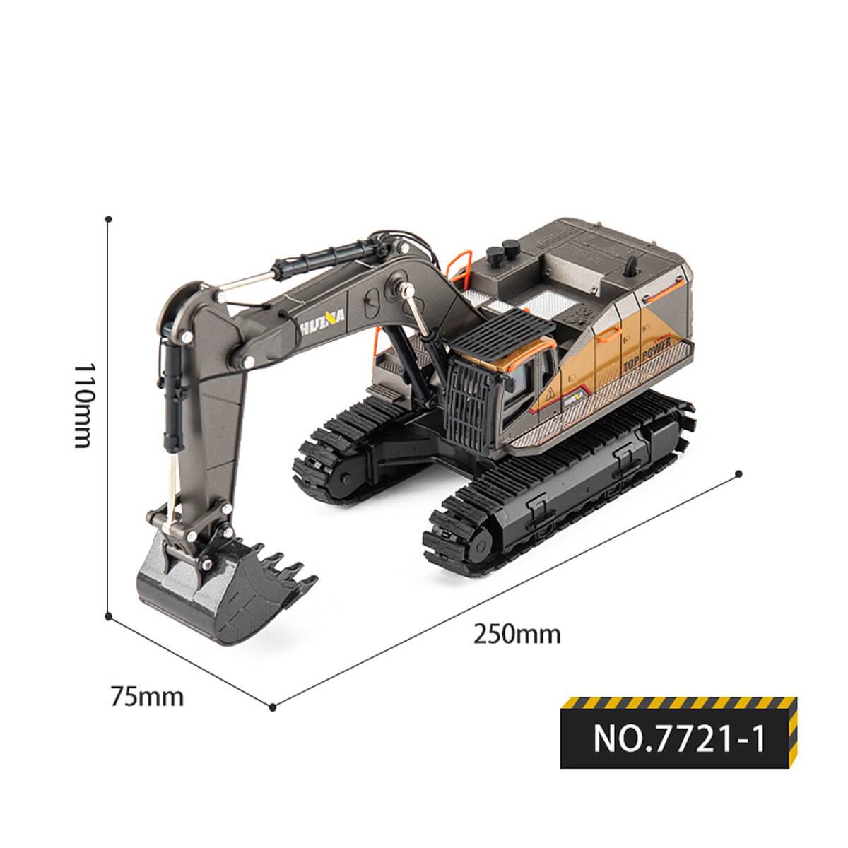 Huina 1721 1:50 Alloy Excavator Diecast Model-HugmieToys