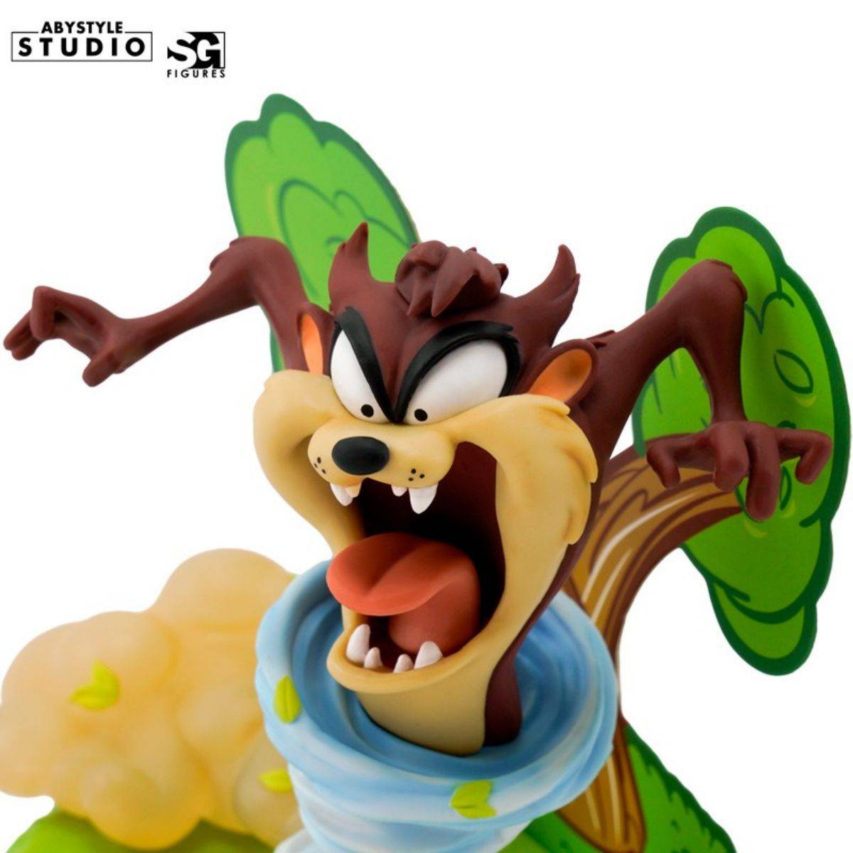 Detailed shot of the ABYstyle Studio Looney Tunes Taz Figure, 12cm, highlighting Taz’s fierce look and whirlwind motion. A collector’s favorite.