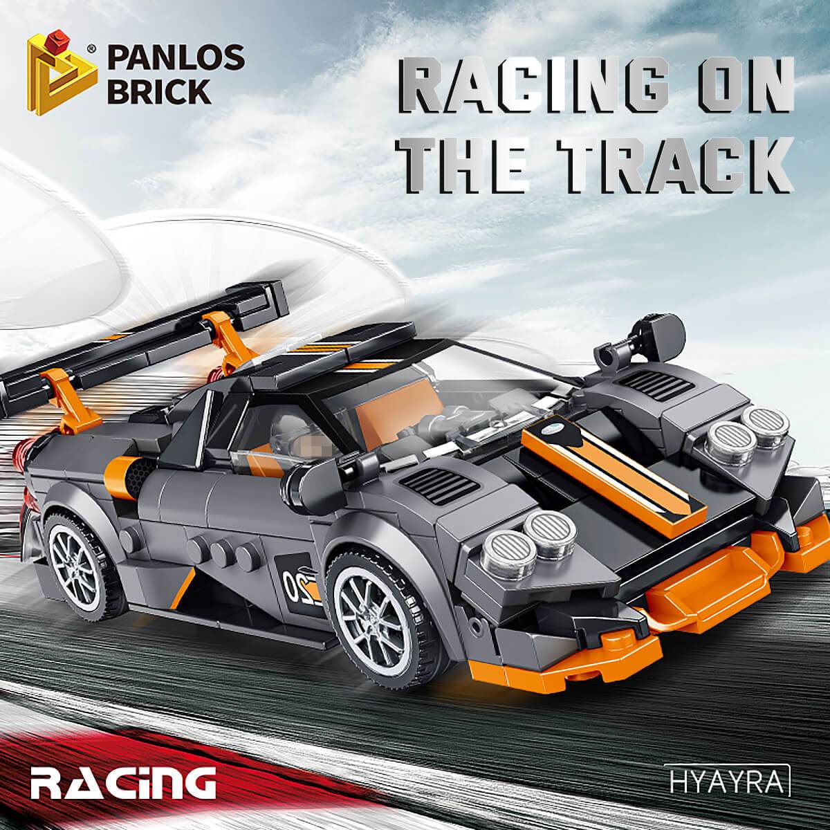 Panlos Brick Racing Hyayra set with a high-speed racing theme. A great choice for young builders and car fans.