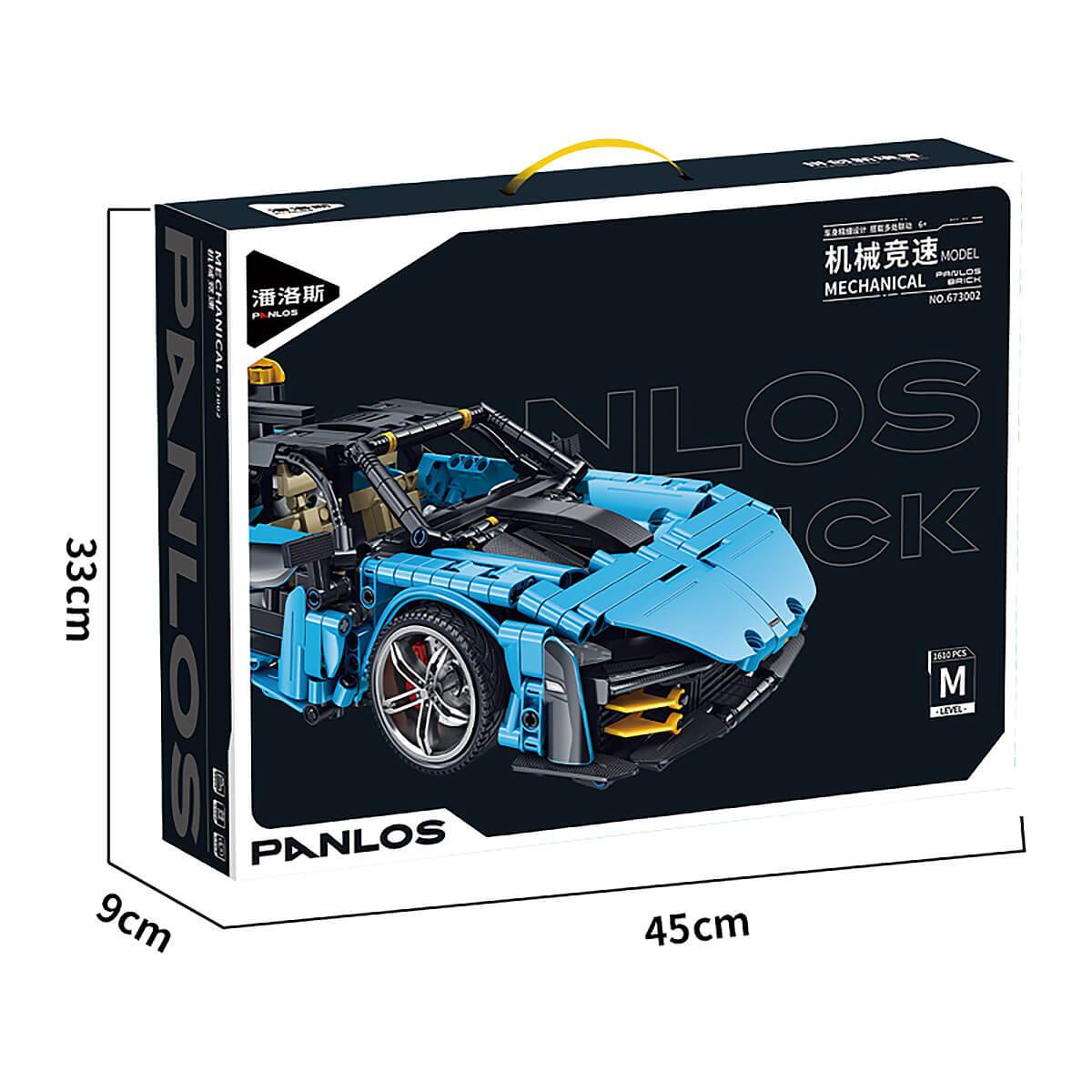 Panlos Brick 673002 Mechanical 1:14 Sena Sports Car 1610Pcs-HugmieToys