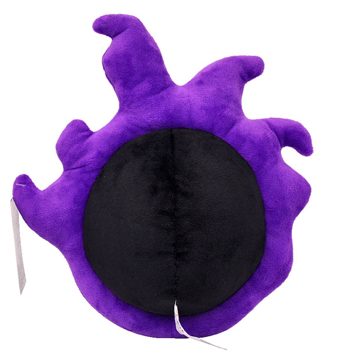 Back view of the Pokemon Gastly Plush Toy 29cm, highlighting its smooth black and purple plush fabric. A must-have for Pokemon collectors.
