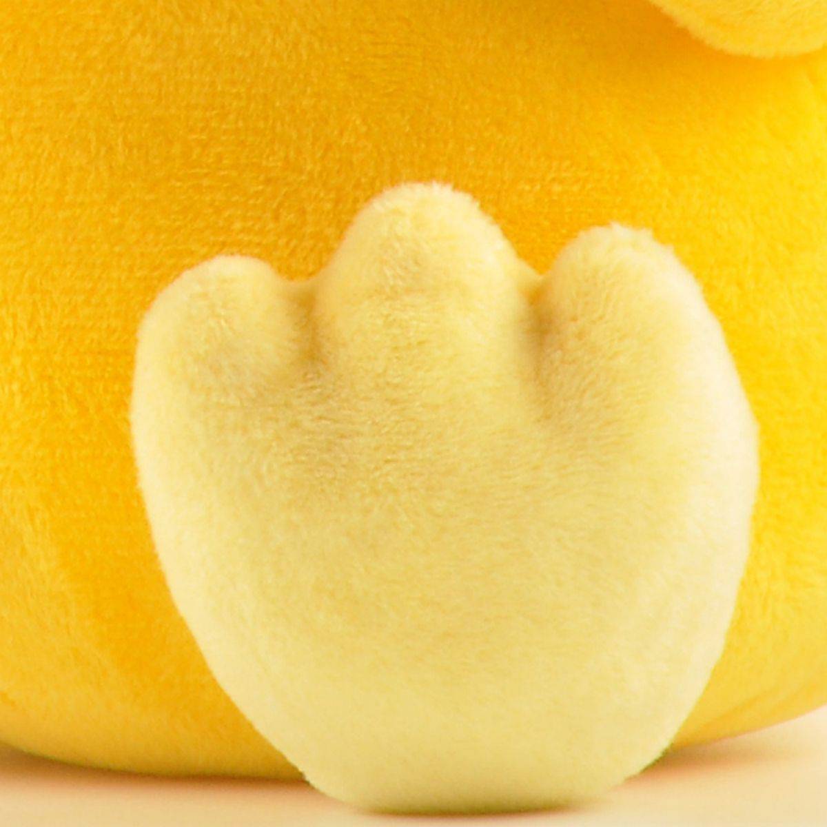Detailed close-up of the Pokemon Psyduck Plush Toy 30cm’s foot, showcasing its plush texture and premium stitching. A great addition to any collection.