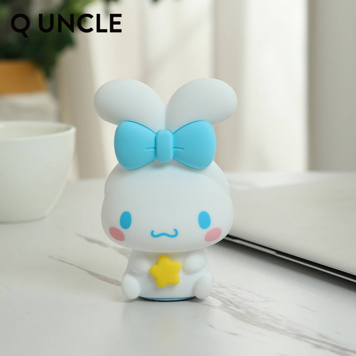 Sanrio Cute Anime Night Light of Cinnamoroll with a blue bow, perfect for adding a soft and cozy glow to any room.