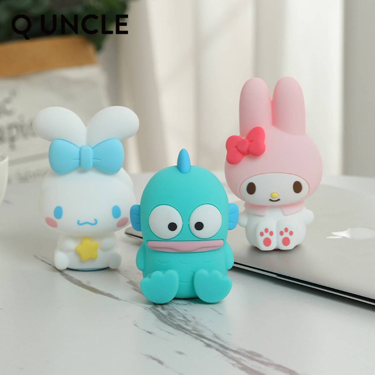 Sanrio Cute Anime Night Lights featuring Cinnamoroll, My Melody, and a blue character. Perfect for soft and cozy lighting.