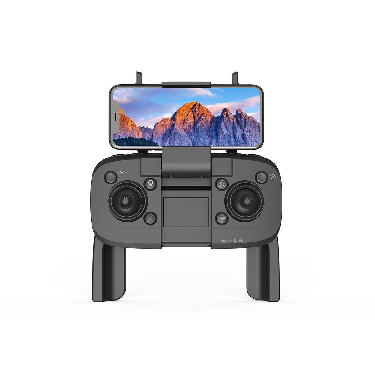 WBRC W7 Drone remote control with smartphone holder, providing seamless real-time flight control and image transmission.