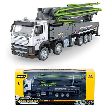 Huina 1709 1:50 Alloy Diecast Concrete Pump Truck - Hugmie