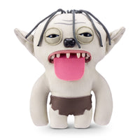FUGGLER Soft Plush Toy resembling a goblin with gray skin, pointed ears, and long tongue. A fantasy-themed plush for toy lovers.