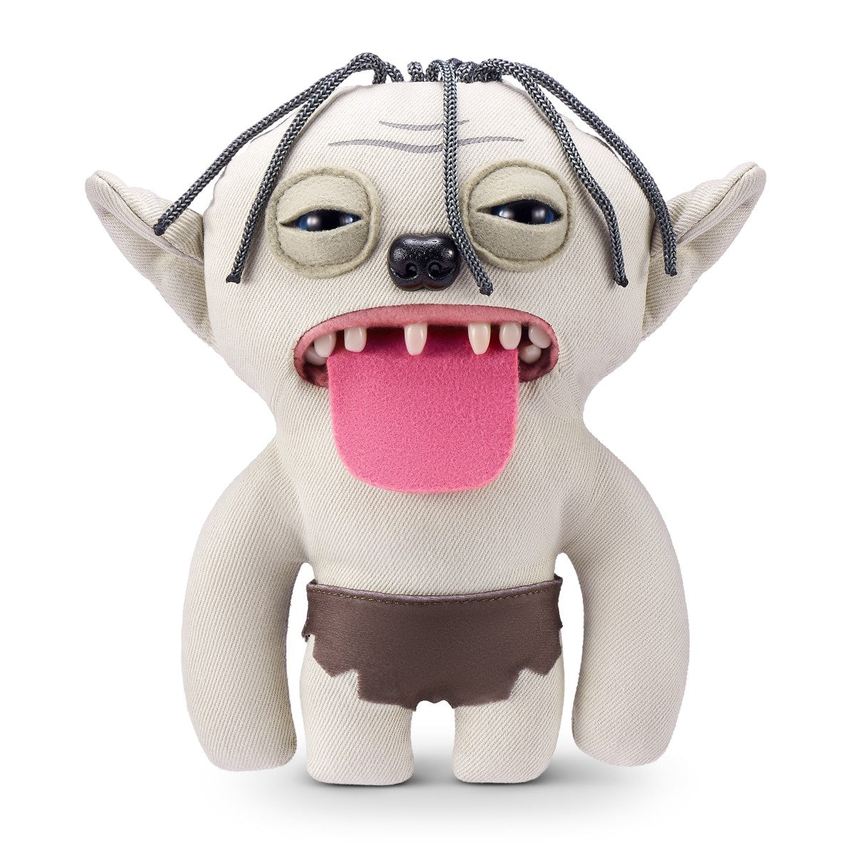 FUGGLER Soft Plush Toy resembling a goblin with gray skin, pointed ears, and long tongue. A fantasy-themed plush for toy lovers.