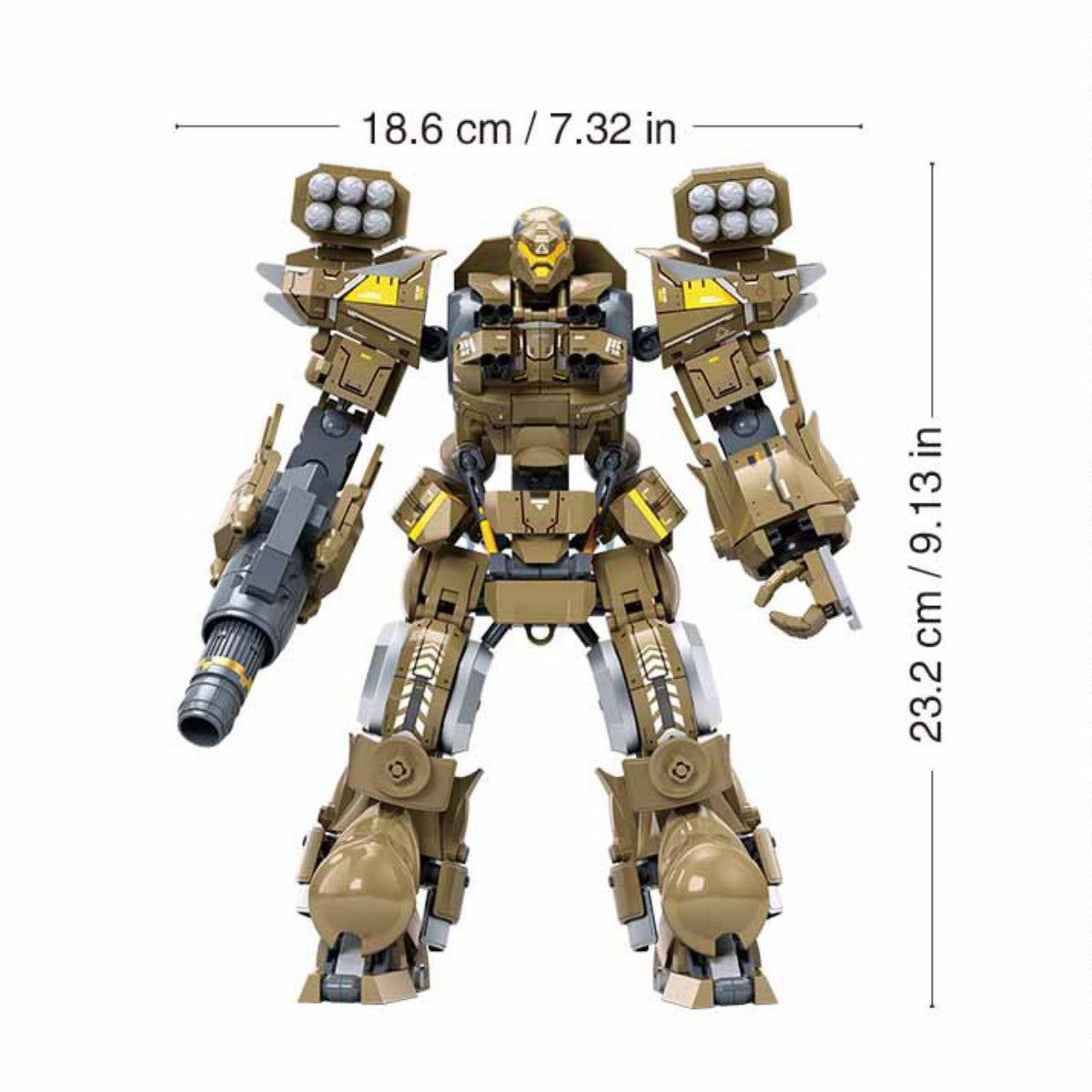 SLUBAN M38-B1580 P.R. Mecha Exosuit-PLZ05 Building Set 581Pcs