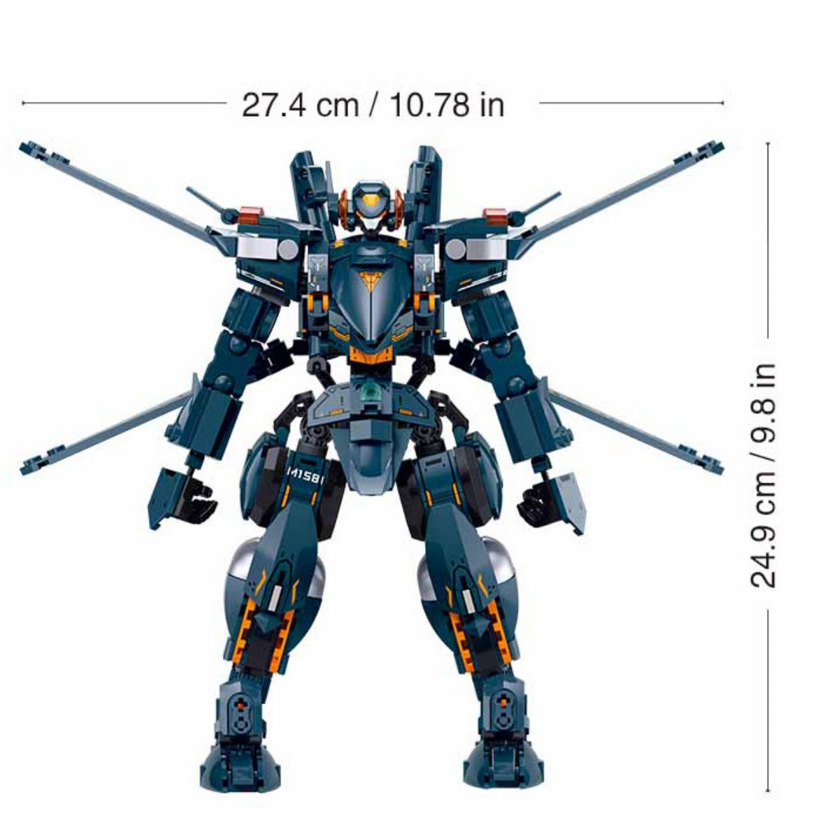 SLUBAN M38-B1581 P.R. Mecha Exosuit-J20 Building Set 569Pcs