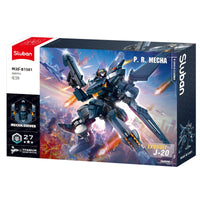 SLUBAN M38-B1581 P.R. Mecha Exosuit-J20 Building Set 569Pcs