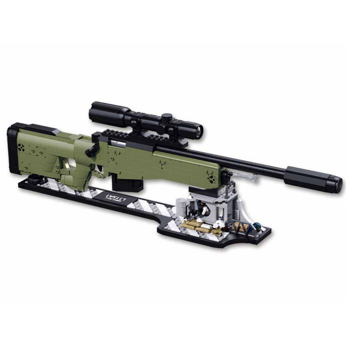 SLUBAN M38-B1590 GUN-AWM 1/2 Building Block Set 874Pcs