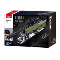 SLUBAN M38-B1590 GUN-AWM 1/2 Building Block Set 874Pcs