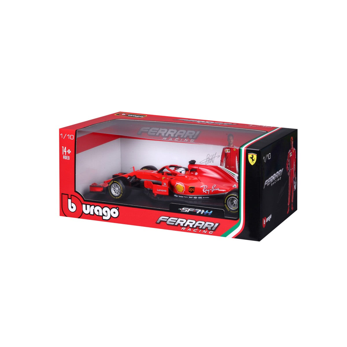 Bburago 1:18 Ferrari F1 Car Model 2018 SF71H - HugmieToys