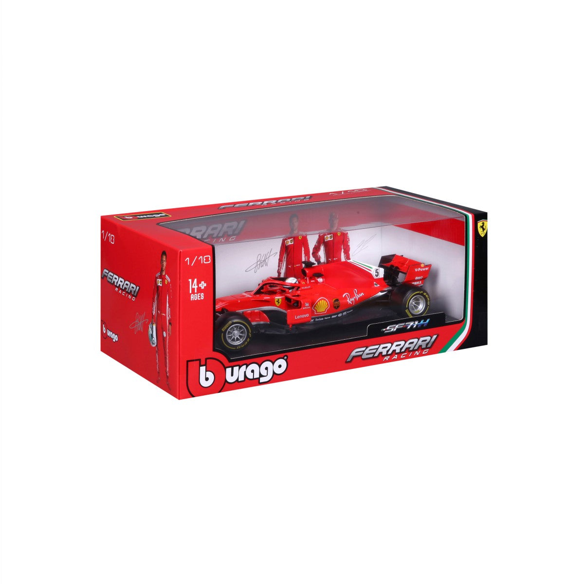 Bburago 1:18 Ferrari F1 Car Model 2018 SF71H - HugmieToys