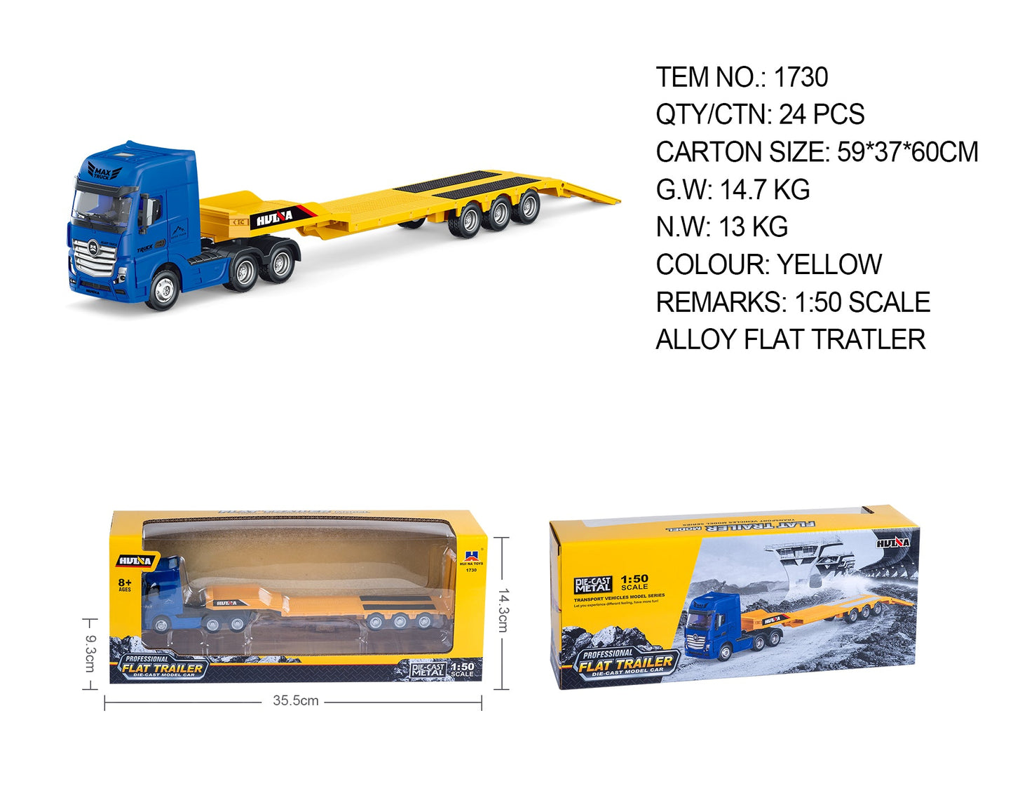 Huina Toy Cars & Trucks(Random Color)