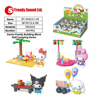 4Pcs Sanrio Camping Series Capsule Toys Building Blocks KT-010117-20