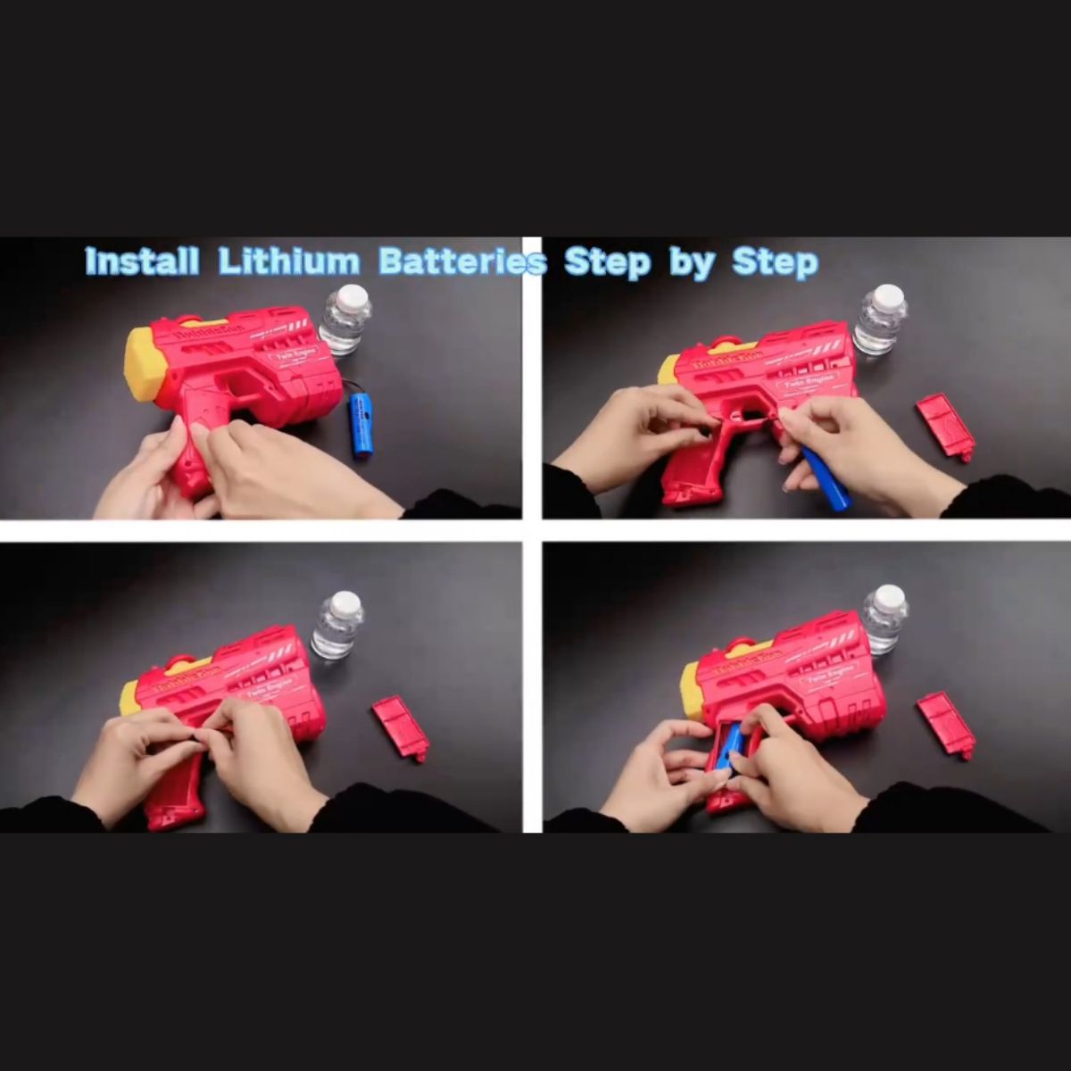 20 Holes Automatic Graffiti Bubble Gun for Kids - HugmieToys