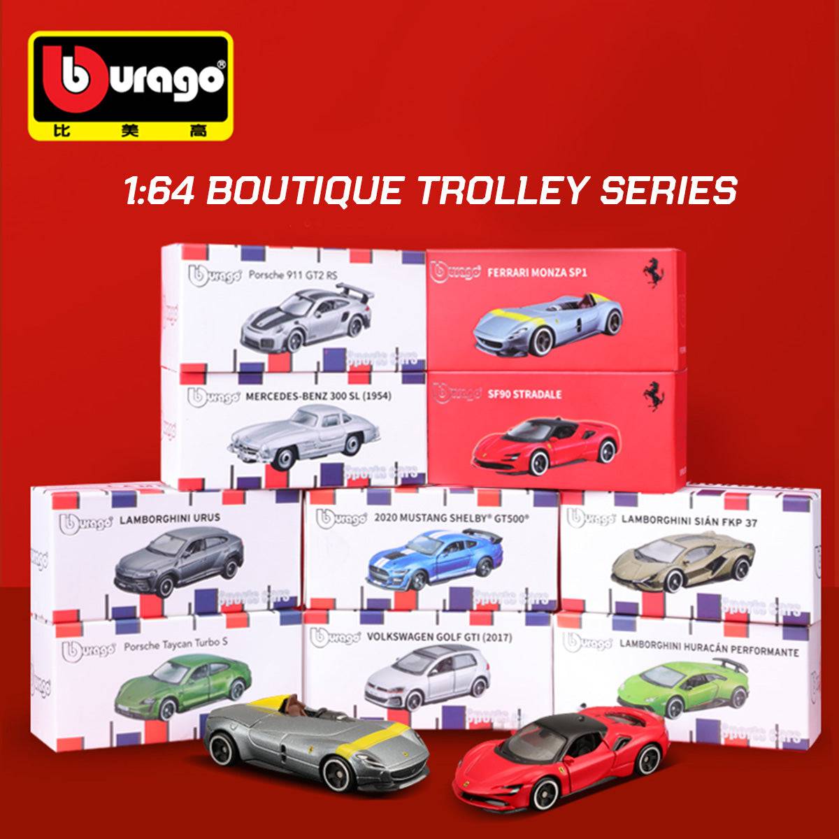 Bburago 1:64 Classic Alloy Model Cars - HugmieToys