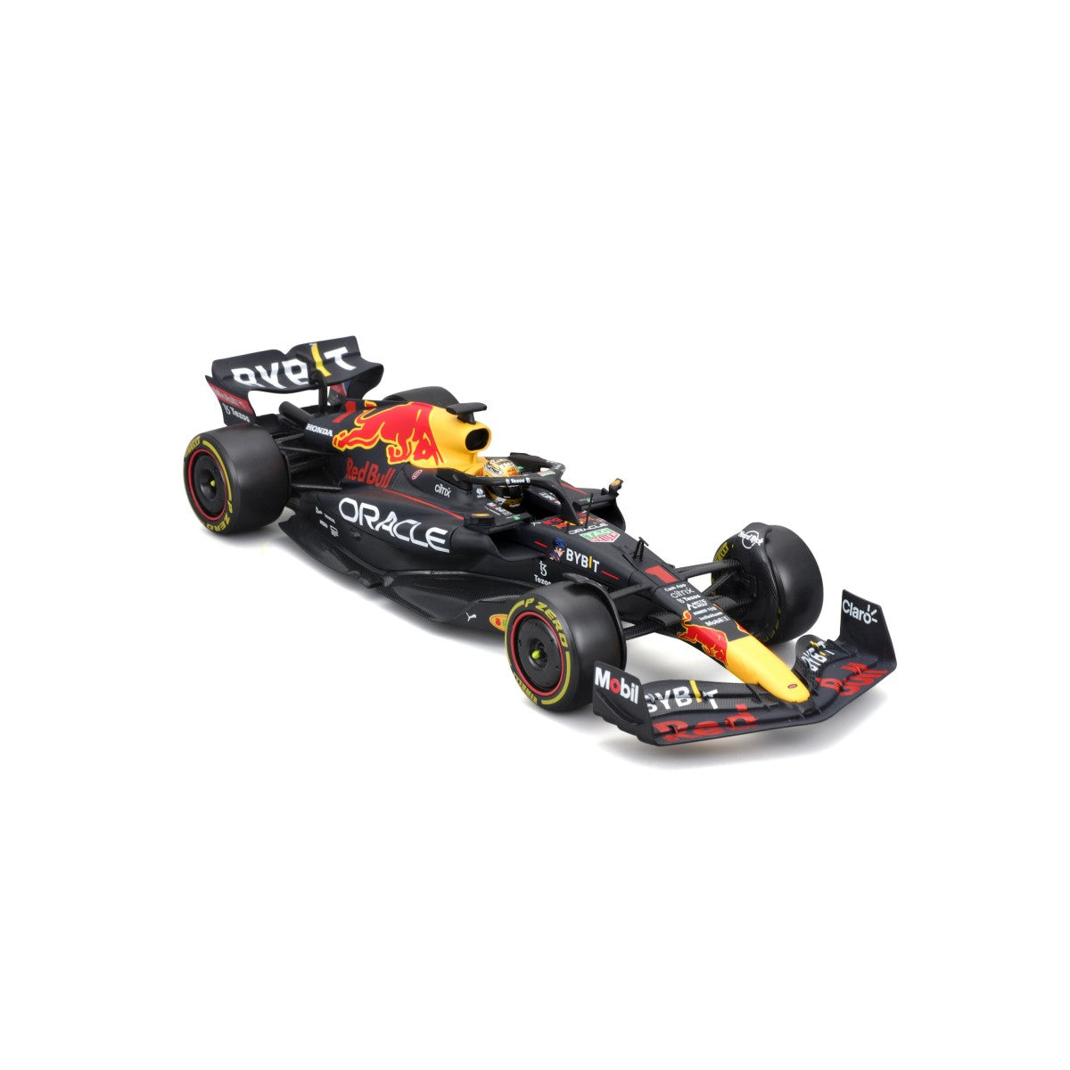 Bburago 1:24 F1 Car Model Red Bull Racing RB18 #1 Verstappen with detailed livery and sponsor logos. A must-have collectible for F1 enthusiasts.