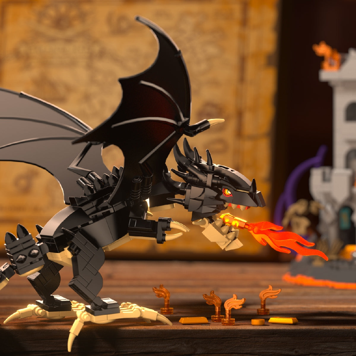 IAMBRICK 30310 Dragonfire Castle Building Set