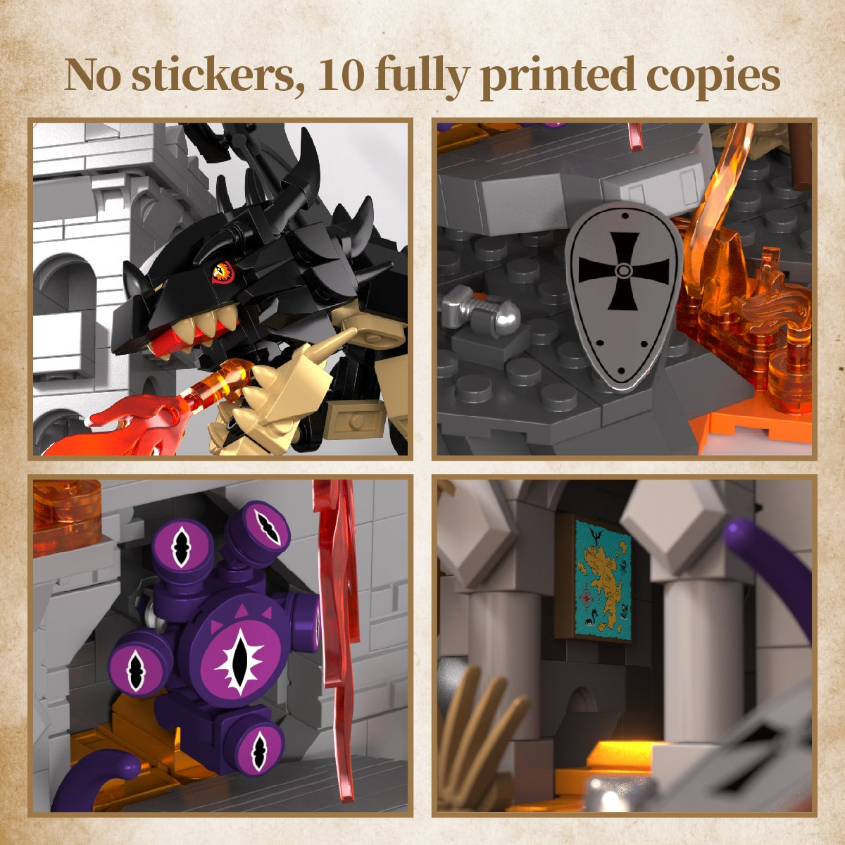 IAMBRICK 30310 Dragonfire Castle Building Set