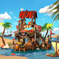 IAMBRICK 31111 Pirate's Bay Market Building Set