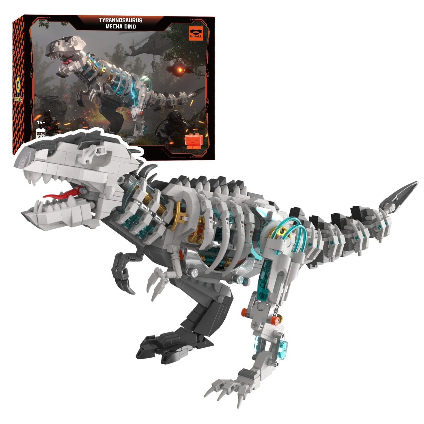 IAMBRICK 33601 Mecha Dino Tyrannosaurus Building Set
