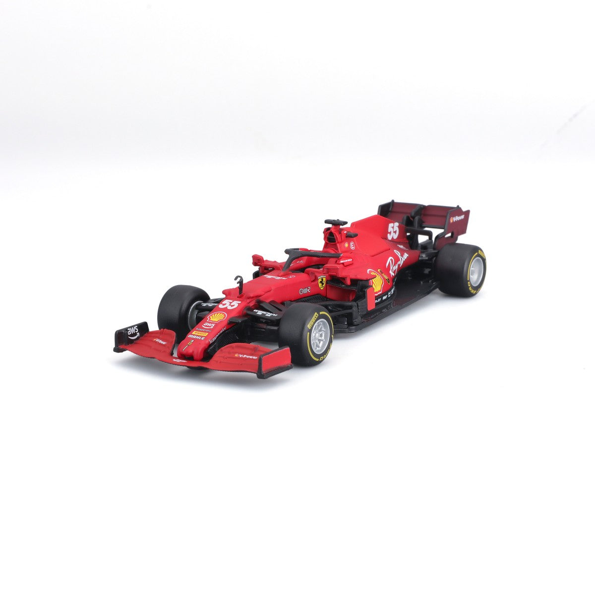 Bburago 1:43 F1 Car Model Ferrari SF21 #55 Carlos Sainz