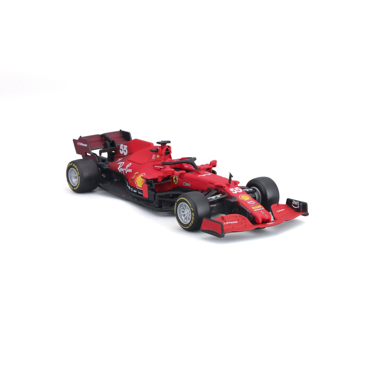 Bburago 1:43 F1 Car Model Ferrari SF21 #55 Carlos Sainz