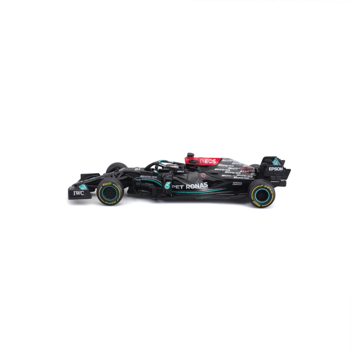 Bburago 1:43 F1 Mercedes-AMG W12 E Performance #77 Valtteri Bottas w/Helmet