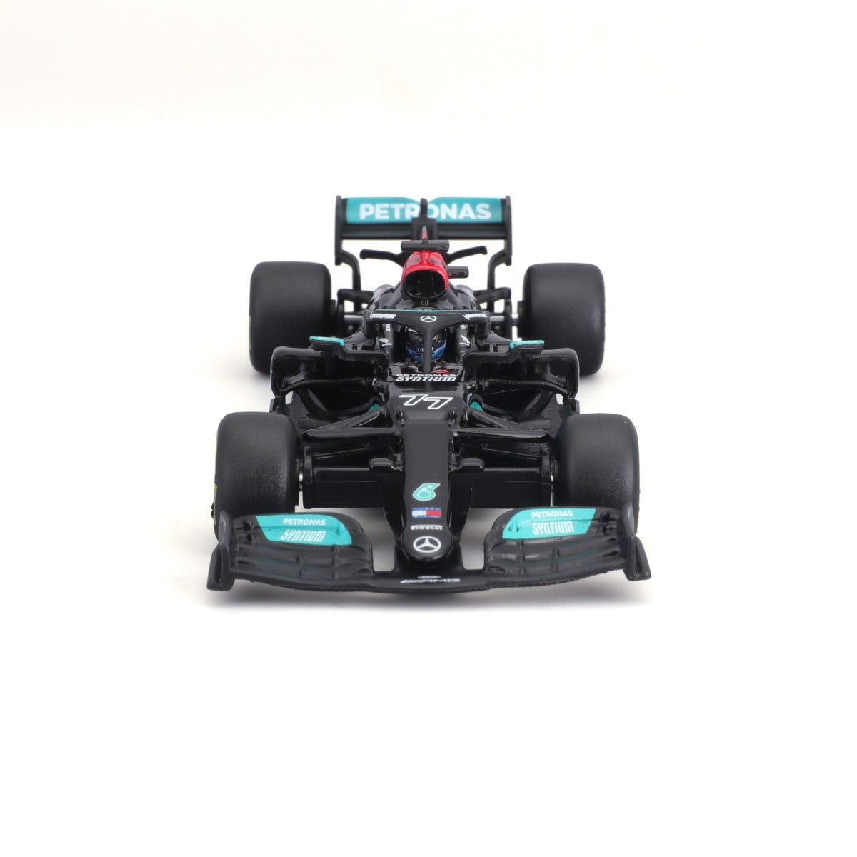 Bburago 1:43 F1 Mercedes-AMG W12 E Performance #77 Valtteri Bottas w/Helmet