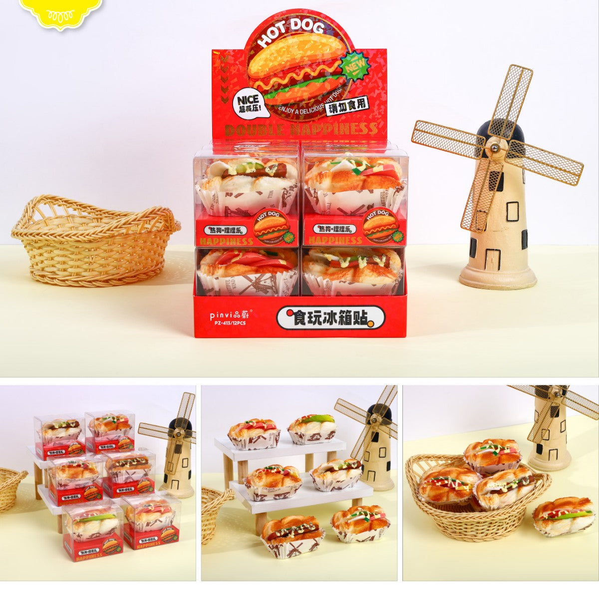 PINVI Cute Kawaii Food Squishies