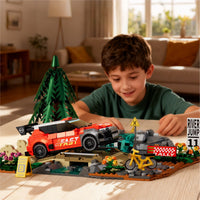 IAMBRICK 50102 River Jump Car Building Set