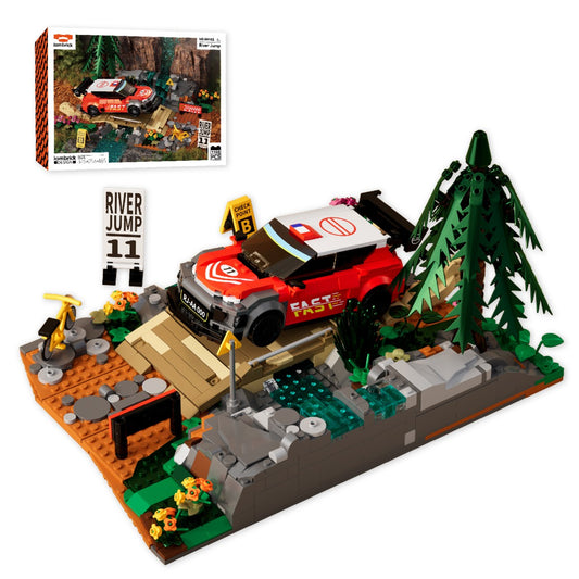 IAMBRICK 50102 River Jump Car Building Set