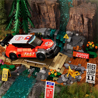 IAMBRICK 50102 River Jump Car Building Set