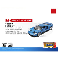 RMZ CiTY 1:36 Classic Alloy Diecast Model Ford GT in blue with realistic details and pullback feature. Perfect for collectors and toy car enthusiasts.