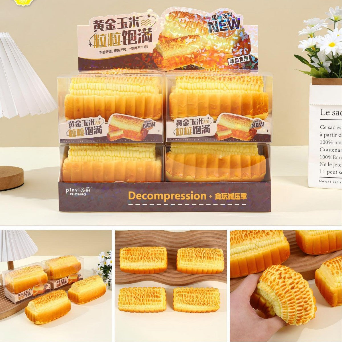 PINVI Cute Kawaii Food Squishies