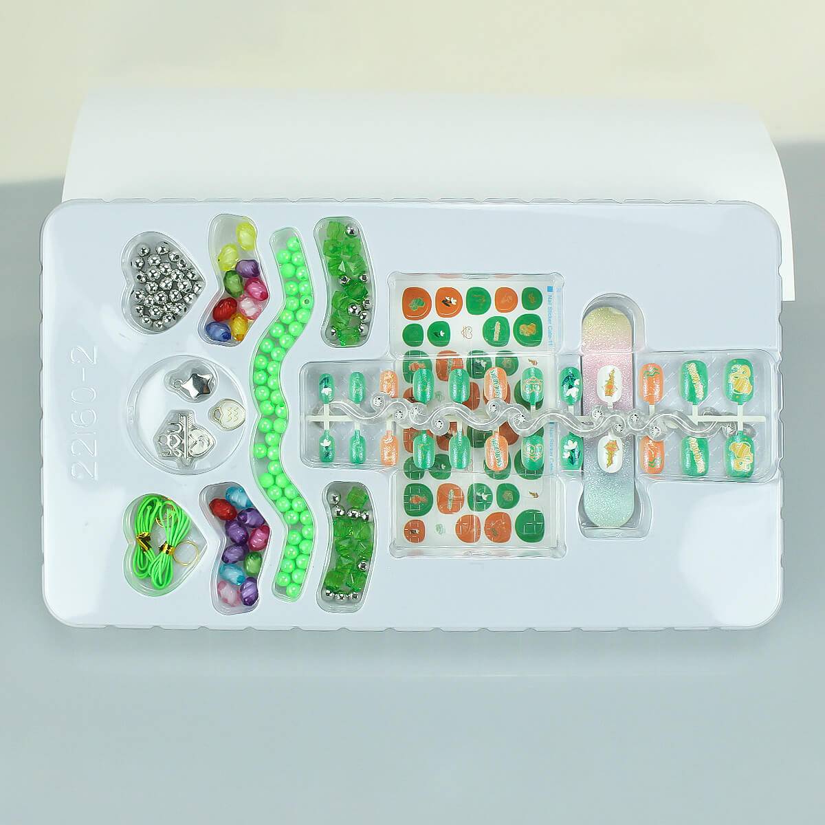 12 Zodiac Signs Kids Nail Art Set HW23158395 - HugmieToys. A creative DIY nail art set for kids featuring colorful nail stickers, beads, and accessories for fun and safe nail decoration.